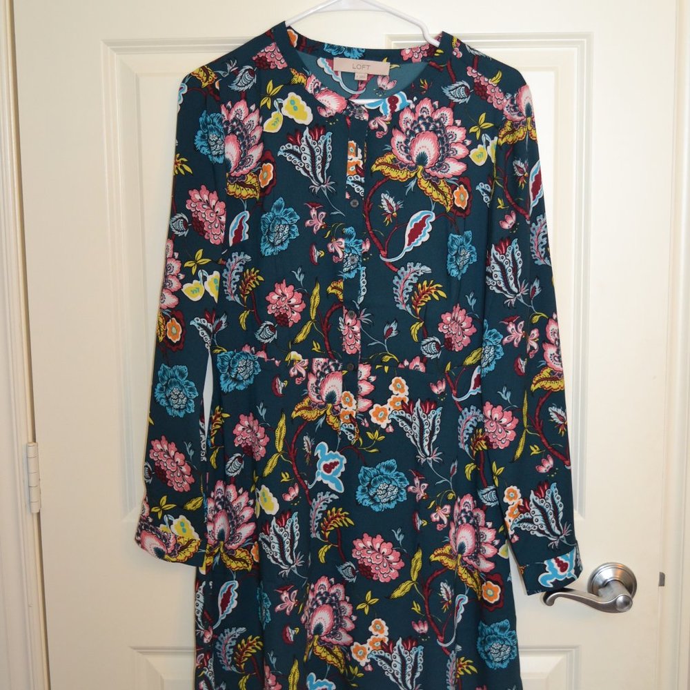 Loft Floral Dress - Size 6